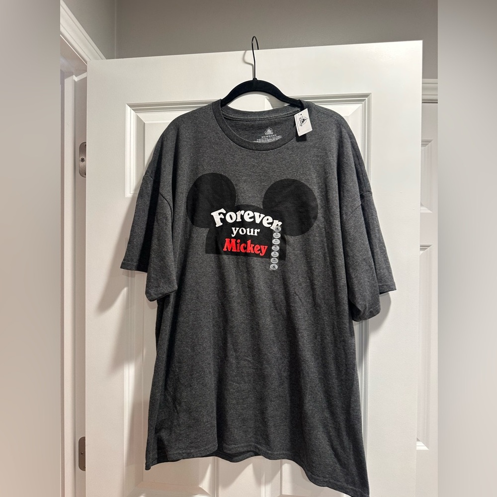 Disney Charcoal Gray "Forever Your Mickey" Short Sleeve Tee